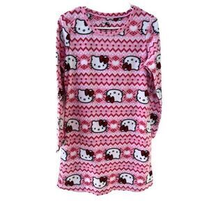 HELLO KITTY BOWS Fleece Pajama size Small
